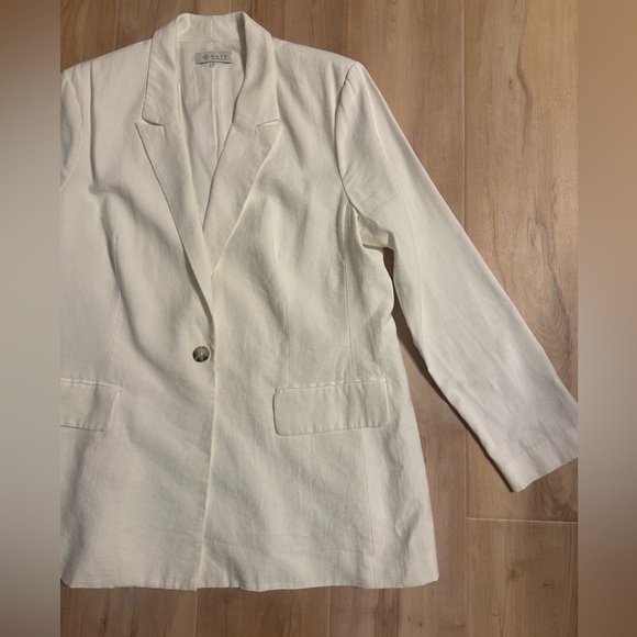 Wayf White Blazer Size XL - Picture 7 of 9